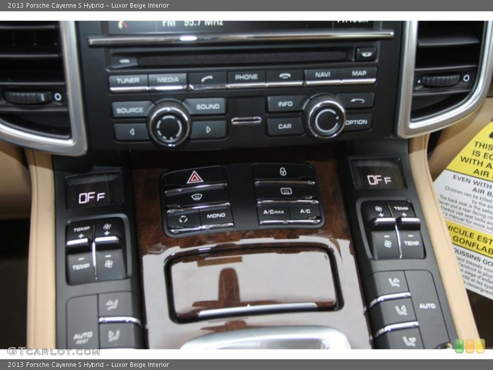 Luxor Beige Interior Controls for the 2013 Porsche Cayenne S Hybrid #77121455