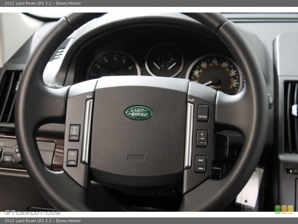 Ebony Interior Steering Wheel for the 2012 Land Rover LR2 3.2 #77121611