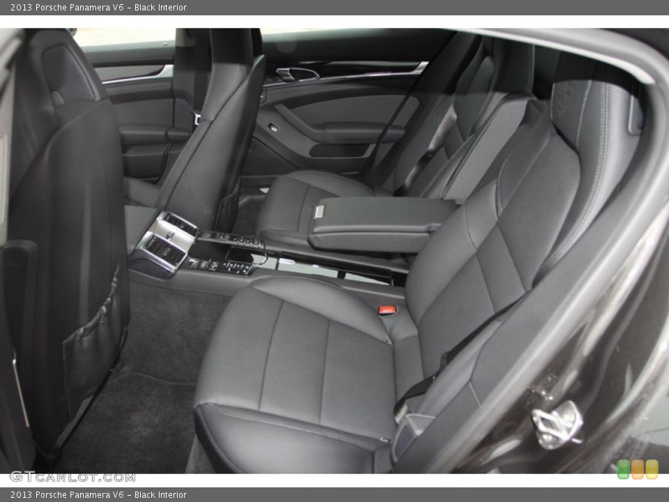 Black Interior Rear Seat for the 2013 Porsche Panamera V6 #77122010