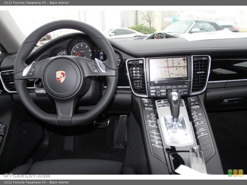 Black Interior Dashboard for the 2013 Porsche Panamera V6 #77122053