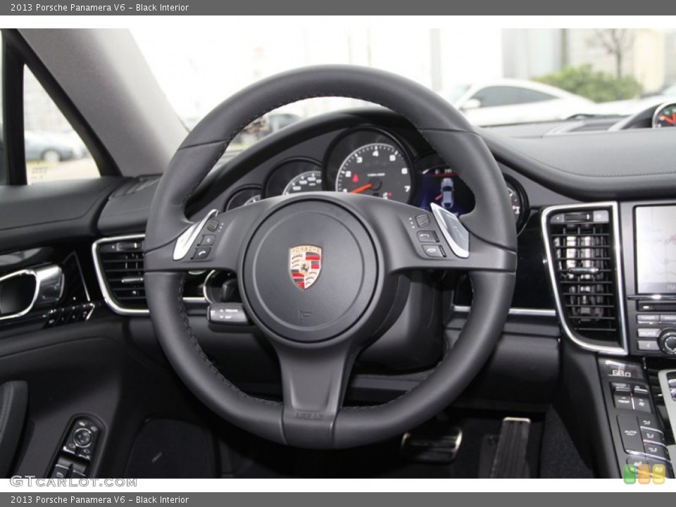 Black Interior Steering Wheel for the 2013 Porsche Panamera V6 #77122074
