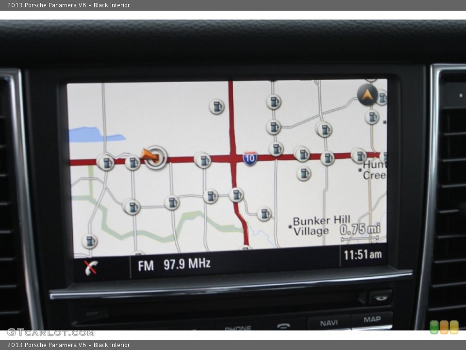 Black Interior Navigation for the 2013 Porsche Panamera V6 #77122096