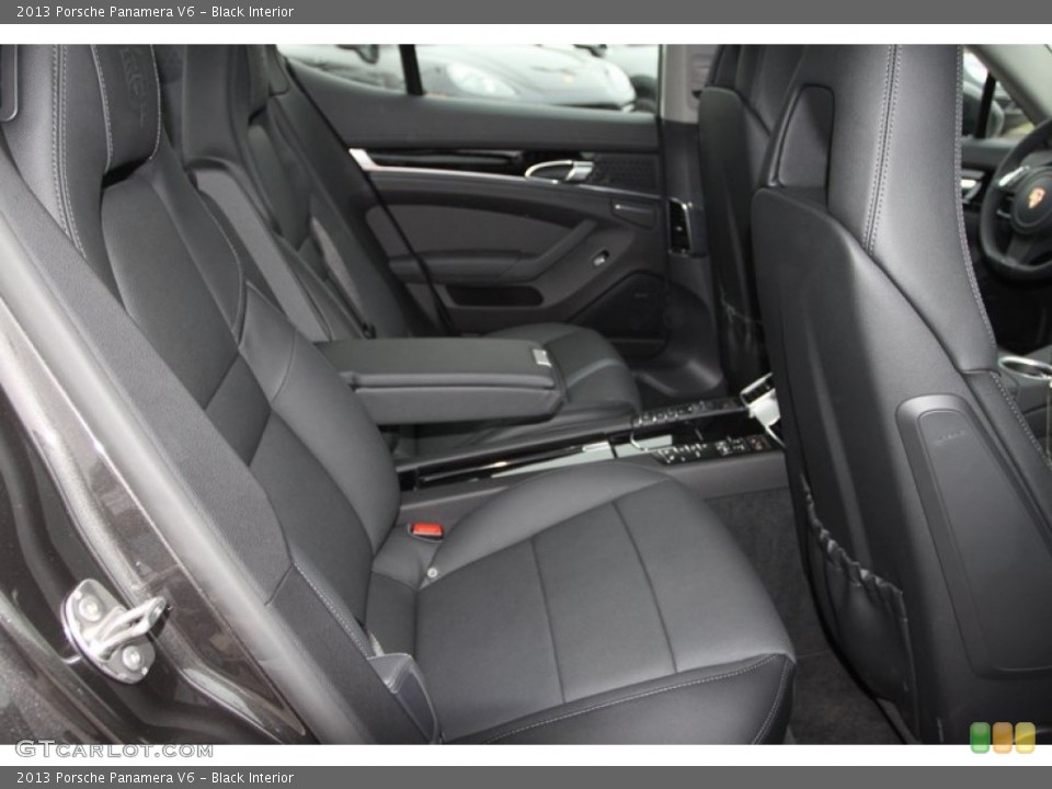 Black Interior Rear Seat for the 2013 Porsche Panamera V6 #77122217