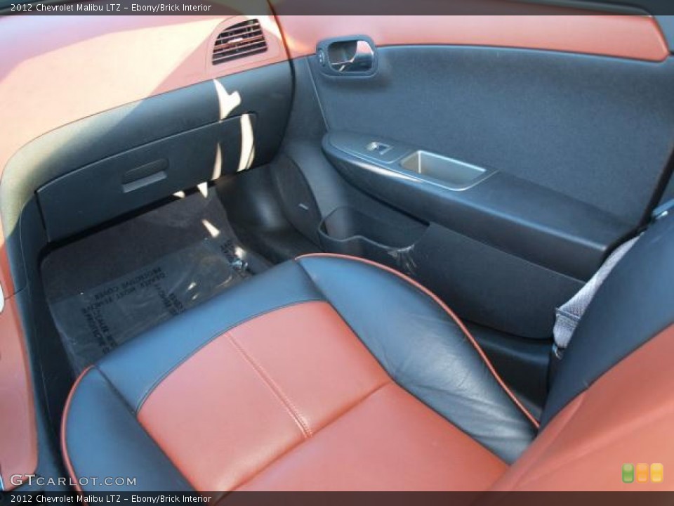 Ebony/Brick Interior Photo for the 2012 Chevrolet Malibu LTZ #77122516