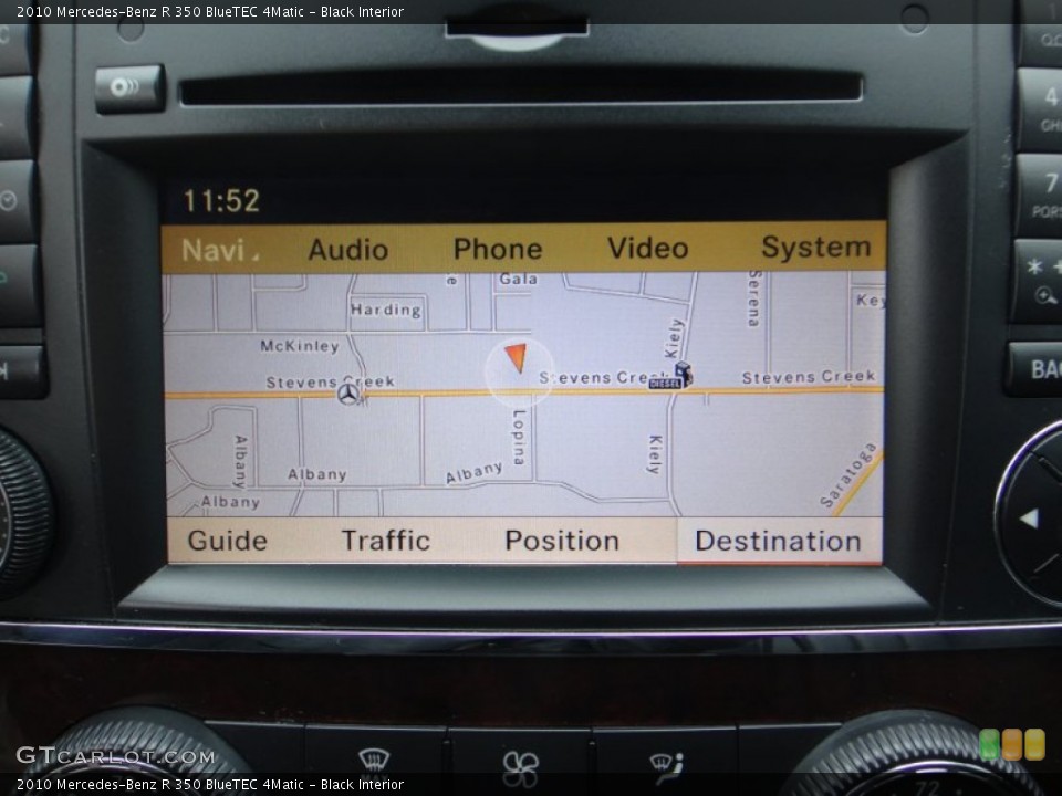 Black Interior Navigation for the 2010 Mercedes-Benz R 350 BlueTEC 4Matic #77122610