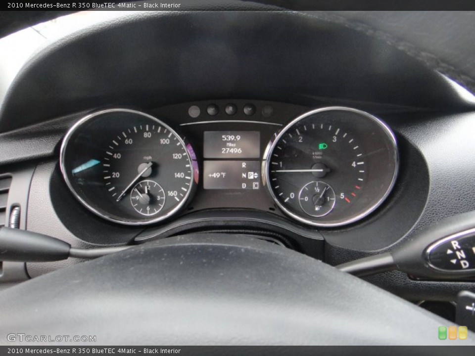 Black Interior Gauges for the 2010 Mercedes-Benz R 350 BlueTEC 4Matic #77122727