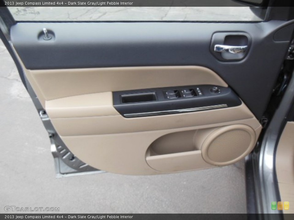 Dark Slate Gray/Light Pebble Interior Door Panel for the 2013 Jeep Compass Limited 4x4 #77123072