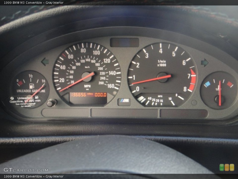 Gray Interior Gauges for the 1999 BMW M3 Convertible #77123207