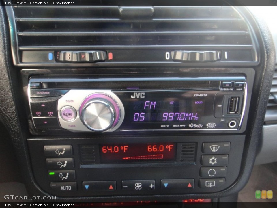 Gray Interior Controls for the 1999 BMW M3 Convertible #77123231