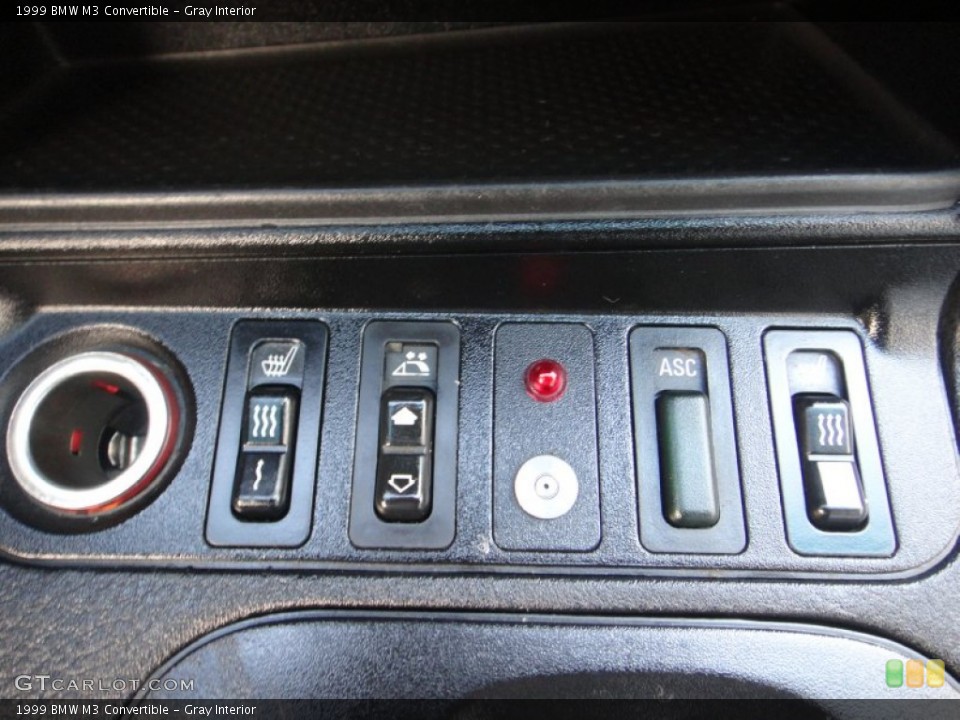 Gray Interior Controls for the 1999 BMW M3 Convertible #77123262