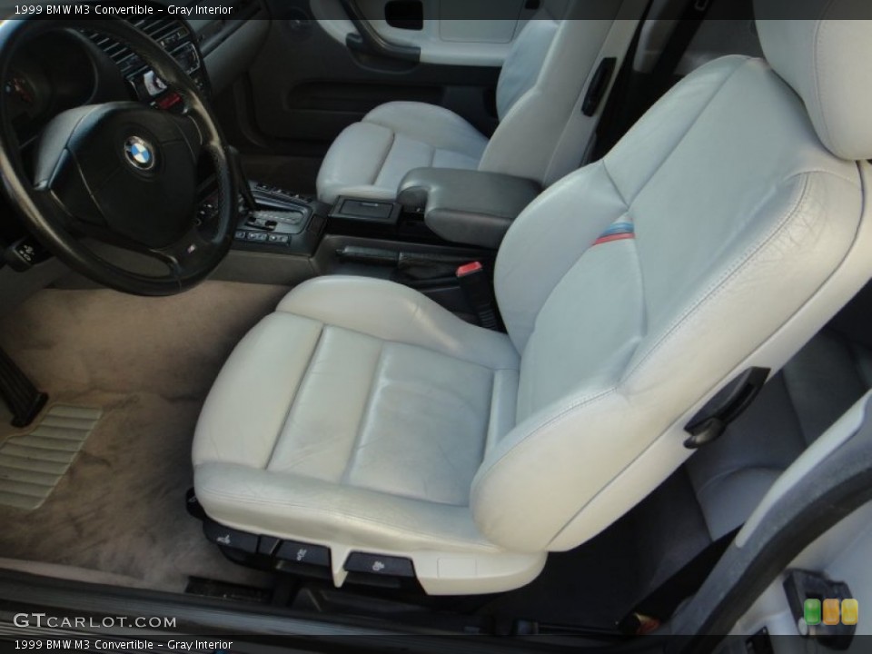 Gray Interior Front Seat for the 1999 BMW M3 Convertible #77123346