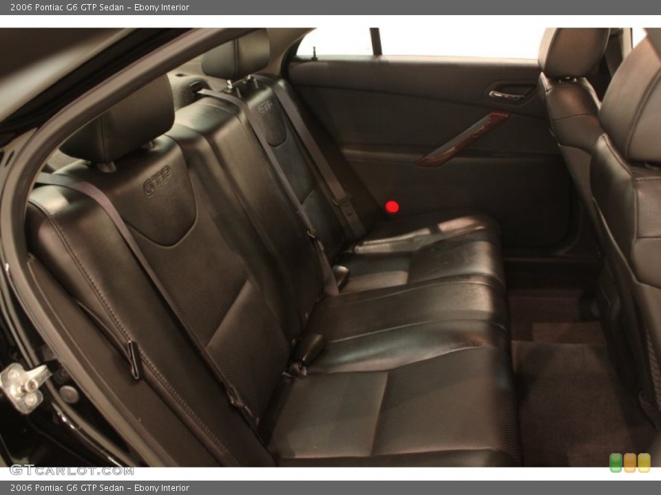 Ebony Interior Rear Seat for the 2006 Pontiac G6 GTP Sedan #77123515