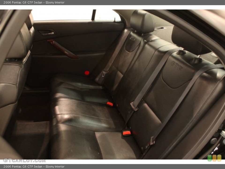 Ebony Interior Rear Seat for the 2006 Pontiac G6 GTP Sedan #77123528