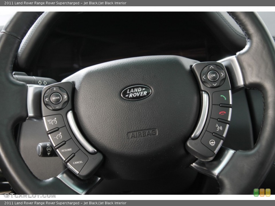 Jet Black/Jet Black Interior Controls for the 2011 Land Rover Range Rover Supercharged #77124473