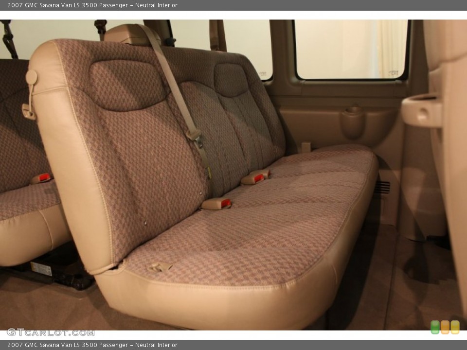 Neutral Interior Rear Seat for the 2007 GMC Savana Van LS 3500 Passenger #77124792