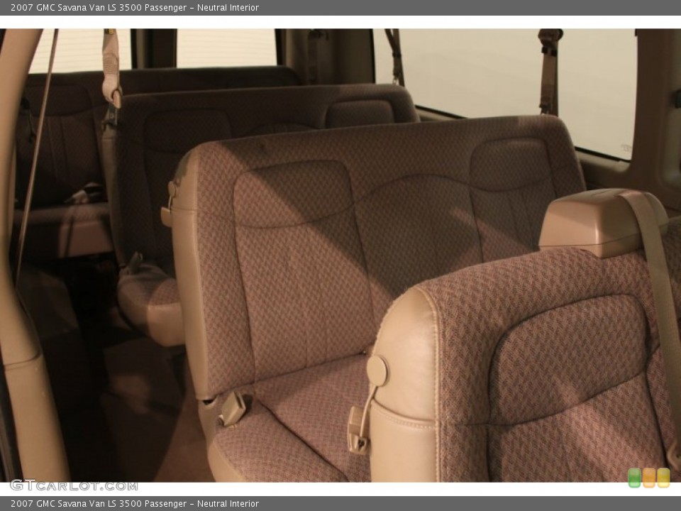 Neutral Interior Rear Seat for the 2007 GMC Savana Van LS 3500 Passenger #77124807