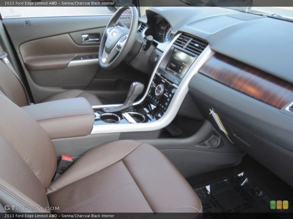 Sienna/Charcoal Black Interior Photo for the 2013 Ford Edge Limited AWD #77126601