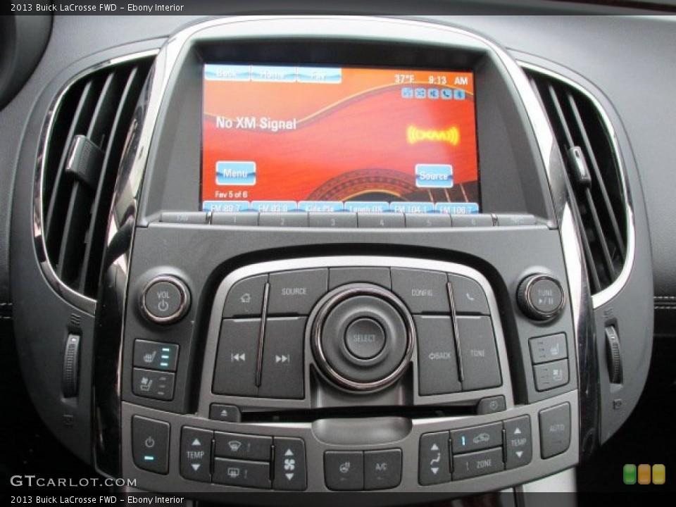 Ebony Interior Controls for the 2013 Buick LaCrosse FWD #77128103