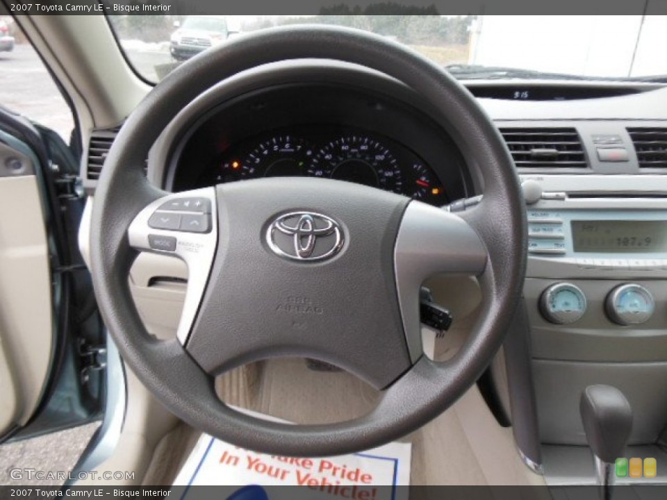 Bisque Interior Steering Wheel for the 2007 Toyota Camry LE #77128513