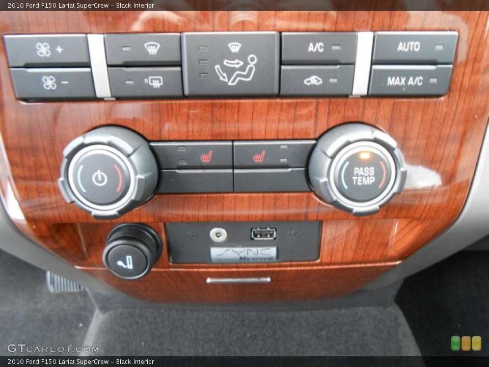 Black Interior Controls for the 2010 Ford F150 Lariat SuperCrew #77128560