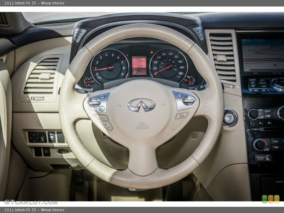 Wheat Interior Steering Wheel for the 2011 Infiniti FX 35 #77129814