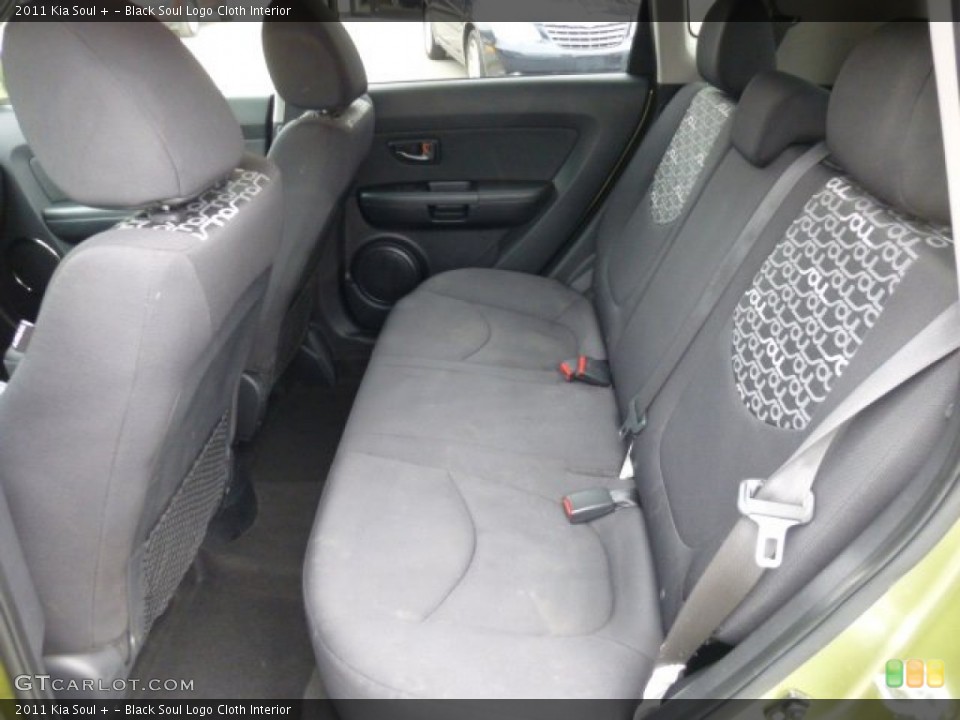 Black Soul Logo Cloth Interior Rear Seat for the 2011 Kia Soul + #77129927