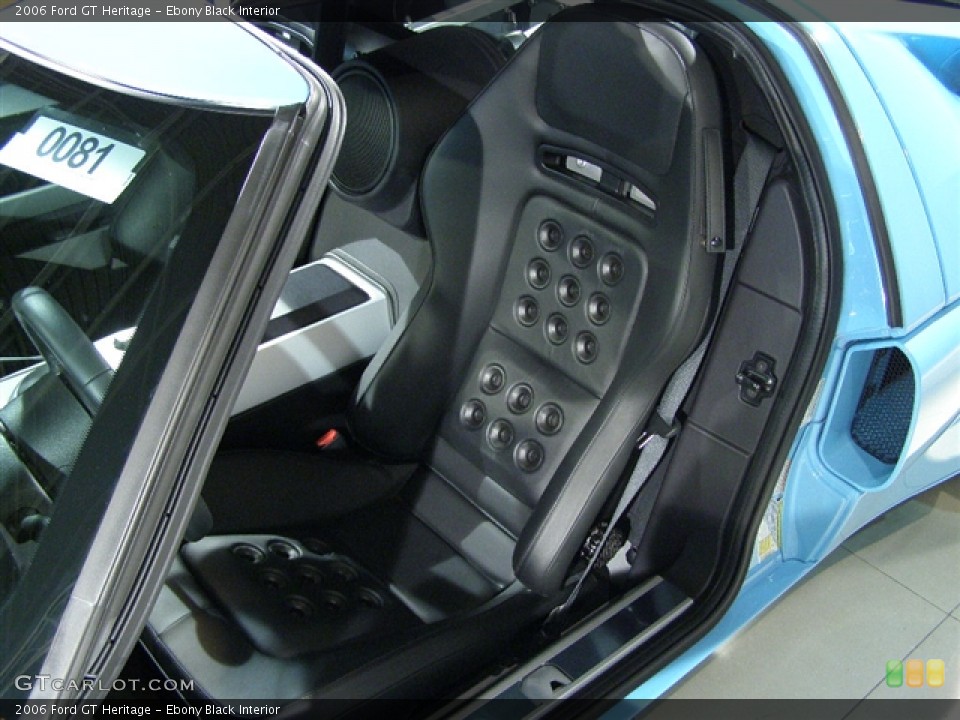 Ebony Black Interior Photo for the 2006 Ford GT Heritage #77130