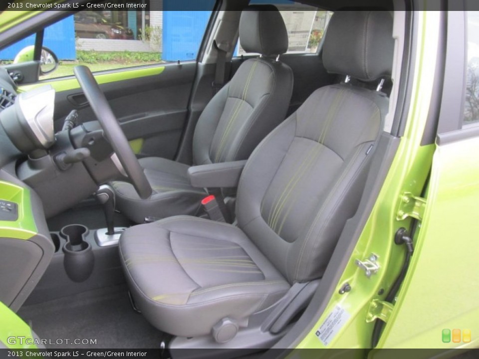 Green/Green Interior Front Seat for the 2013 Chevrolet Spark LS #77130089