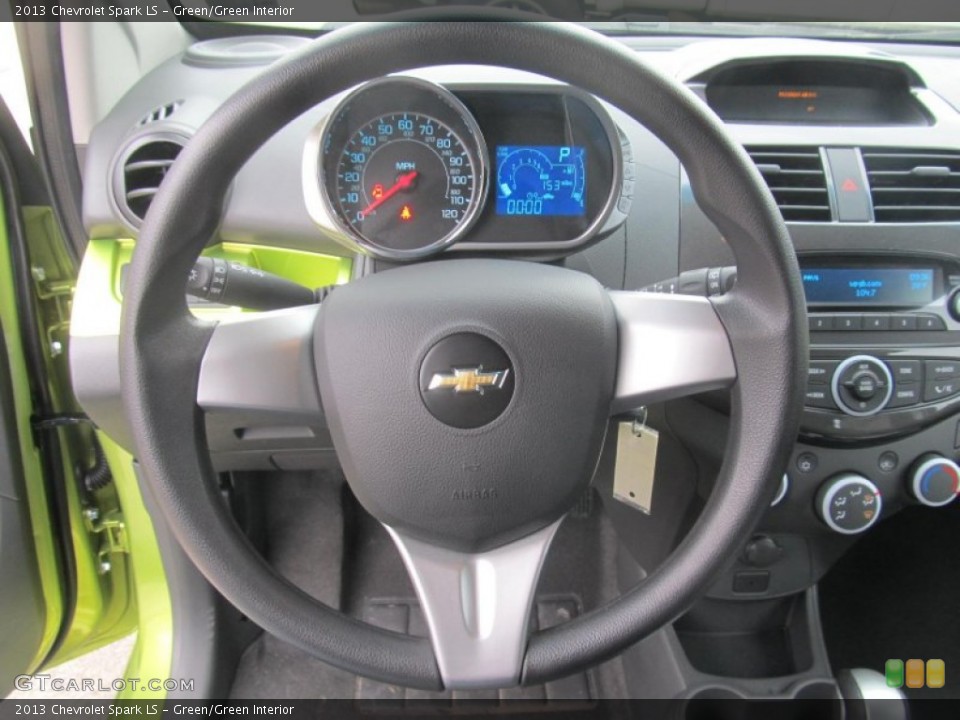 Green/Green Interior Steering Wheel for the 2013 Chevrolet Spark LS #77130123