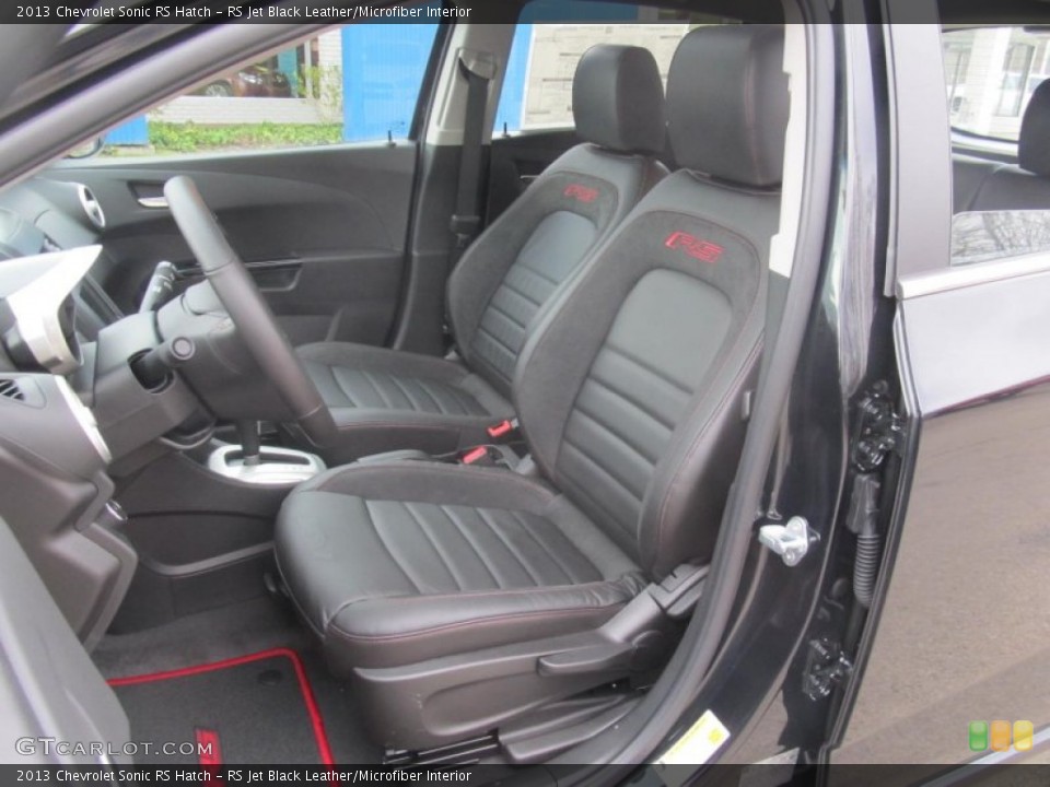 RS Jet Black Leather/Microfiber Interior Front Seat for the 2013 Chevrolet Sonic RS Hatch #77130940