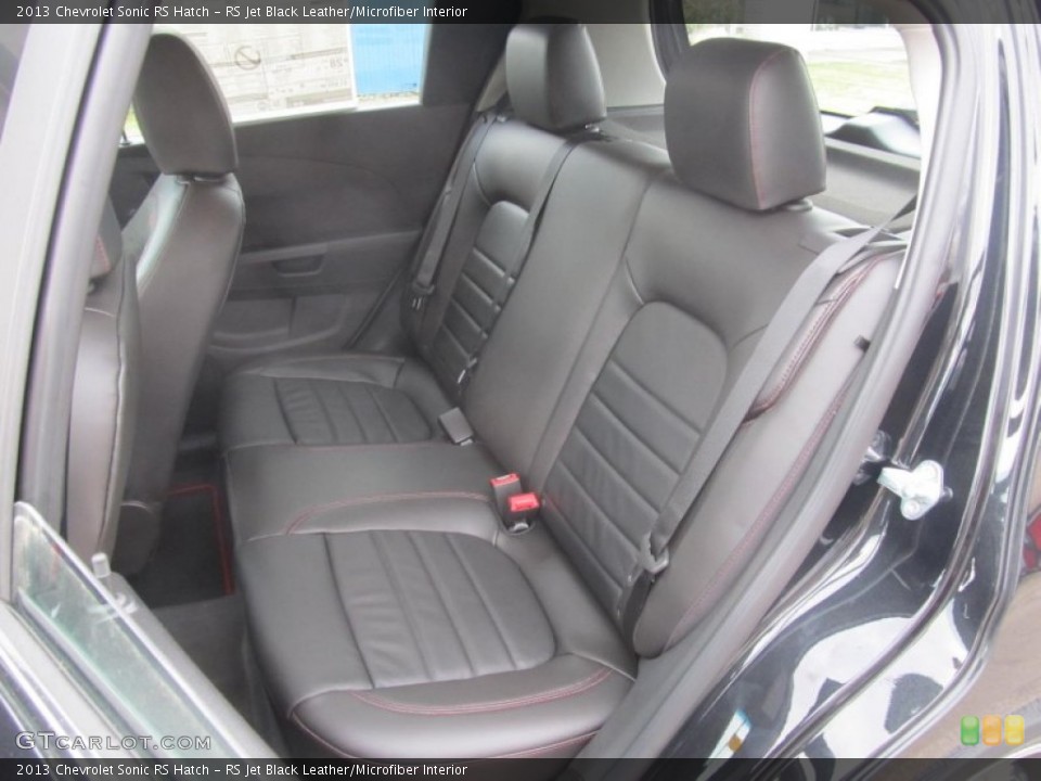RS Jet Black Leather/Microfiber Interior Rear Seat for the 2013 Chevrolet Sonic RS Hatch #77130959