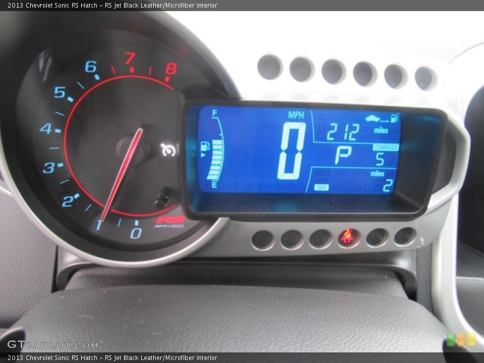 RS Jet Black Leather/Microfiber Interior Gauges for the 2013 Chevrolet Sonic RS Hatch #77131035
