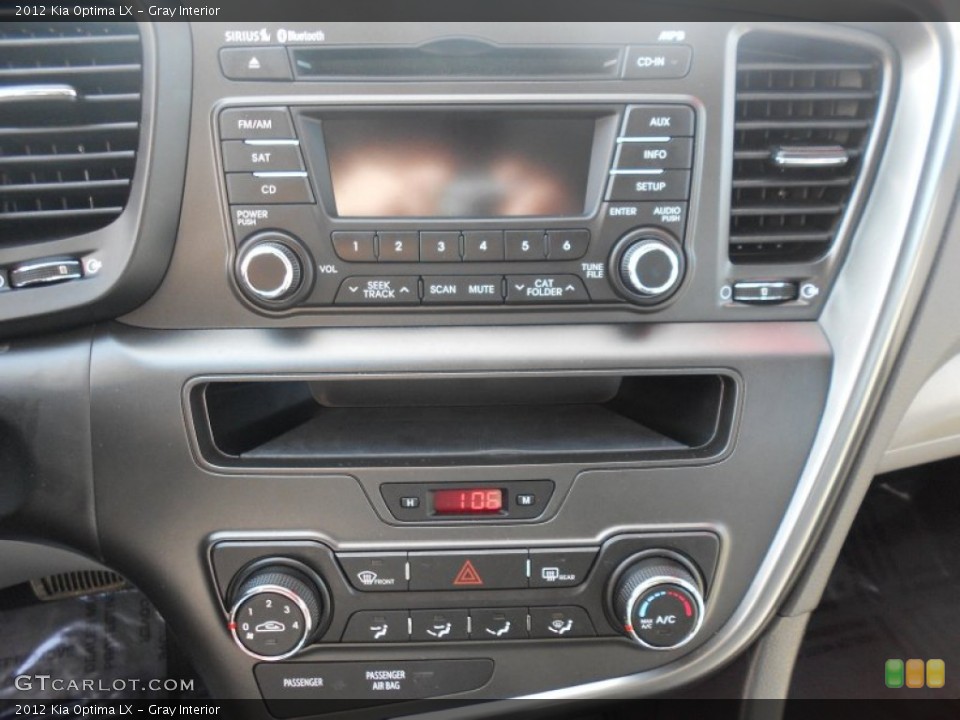 Gray Interior Controls for the 2012 Kia Optima LX #77131284
