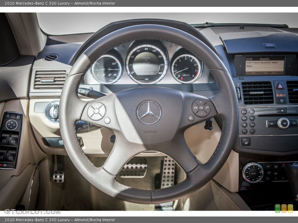 Almond/Mocha Interior Steering Wheel for the 2010 Mercedes-Benz C 300 Luxury #77132888