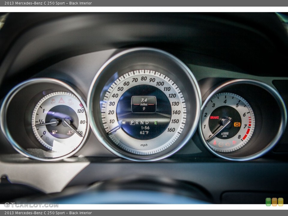 Black Interior Gauges for the 2013 Mercedes-Benz C 250 Sport #77135342