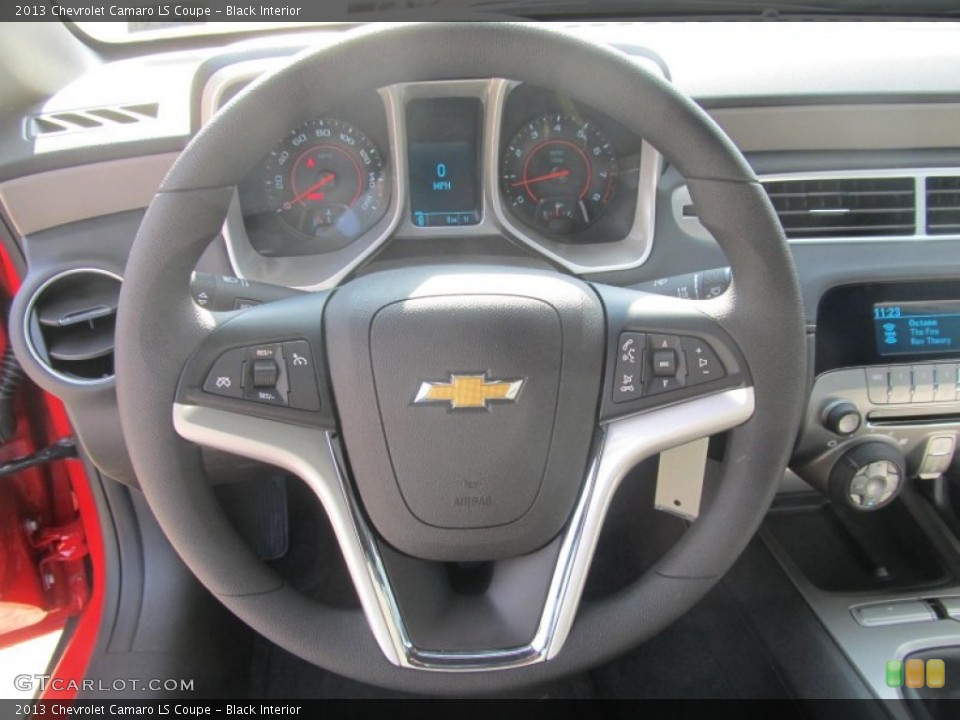 Black Interior Steering Wheel for the 2013 Chevrolet Camaro LS Coupe #77135505