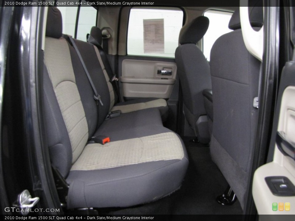 Dark Slate/Medium Graystone Interior Rear Seat for the 2010 Dodge Ram 1500 SLT Quad Cab 4x4 #77135741