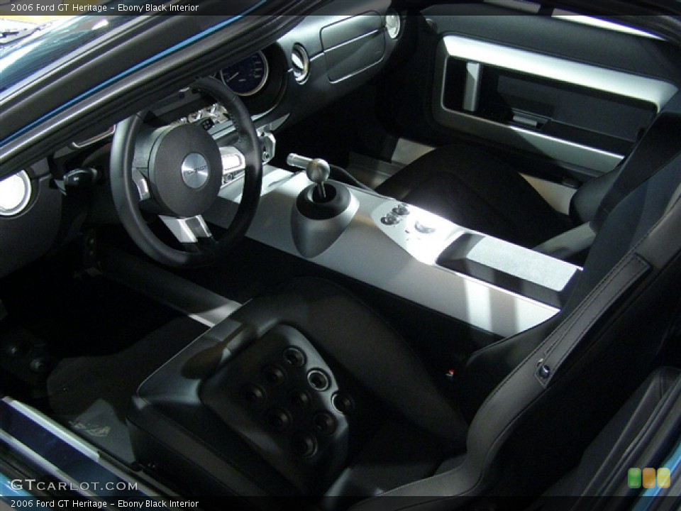 Ebony Black Interior Prime Interior for the 2006 Ford GT Heritage #77136