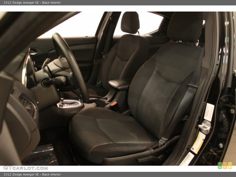 Black Interior Front Seat for the 2012 Dodge Avenger SE #77136053