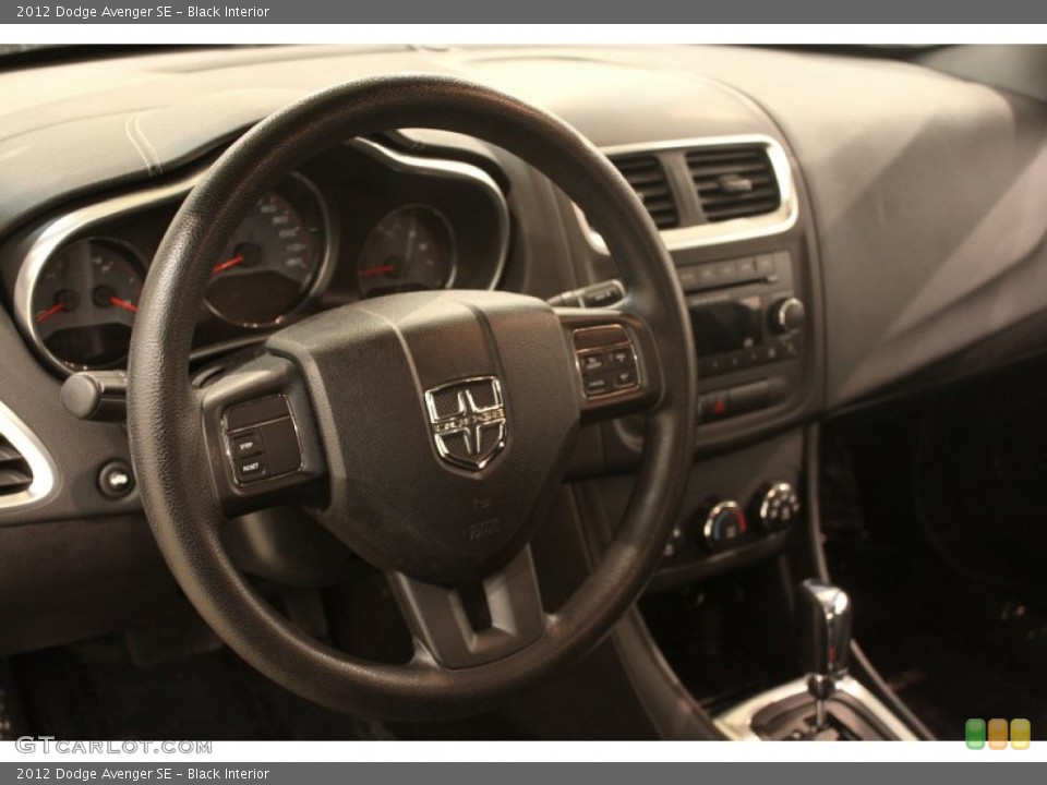 Black Interior Steering Wheel for the 2012 Dodge Avenger SE #77136065