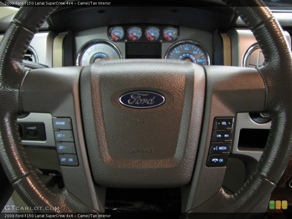 Camel/Tan Interior Steering Wheel for the 2009 Ford F150 Lariat SuperCrew 4x4 #77136421