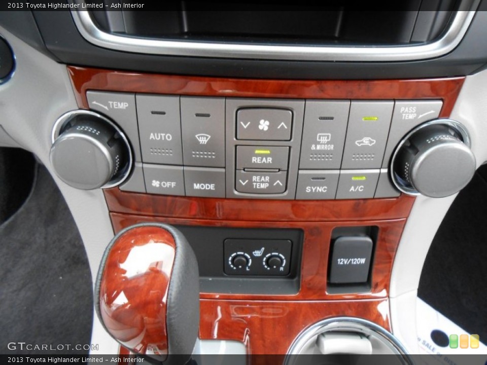 Ash Interior Controls for the 2013 Toyota Highlander Limited #77136545