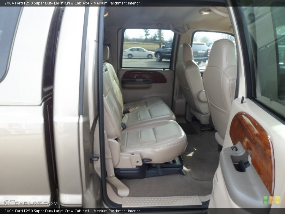 Medium Parchment Interior Rear Seat for the 2004 Ford F250 Super Duty Lariat Crew Cab 4x4 #77138462