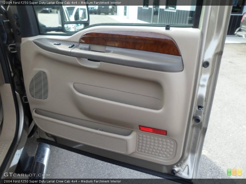 Medium Parchment Interior Door Panel for the 2004 Ford F250 Super Duty Lariat Crew Cab 4x4 #77138485