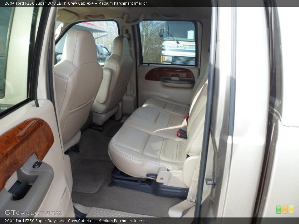 Medium Parchment Interior Rear Seat for the 2004 Ford F250 Super Duty Lariat Crew Cab 4x4 #77138570