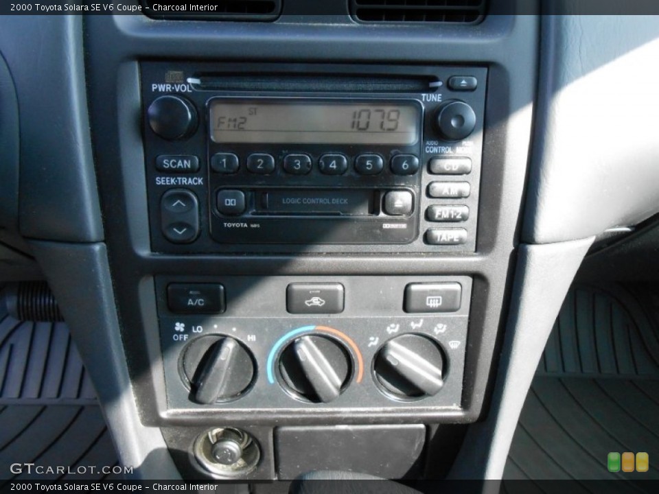 Charcoal Interior Audio System for the 2000 Toyota Solara SE V6 Coupe #77141660