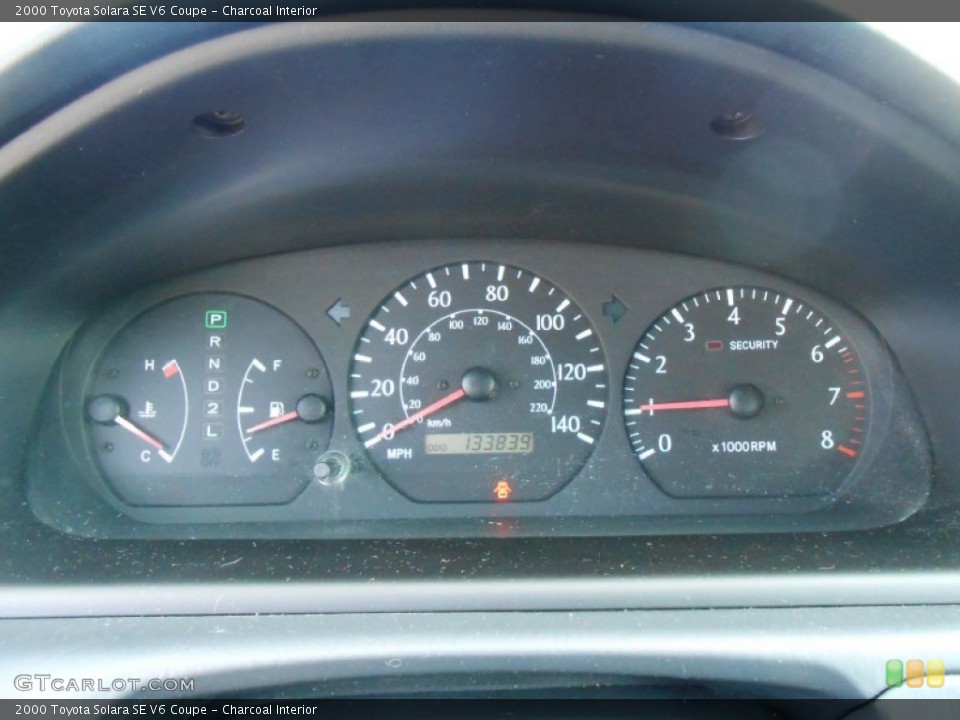 Charcoal Interior Gauges for the 2000 Toyota Solara SE V6 Coupe #77141710