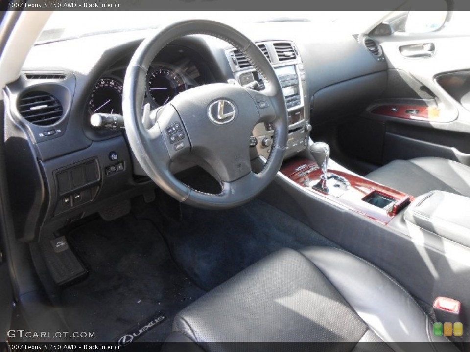 Black Interior Prime Interior for the 2007 Lexus IS 250 AWD #77142972