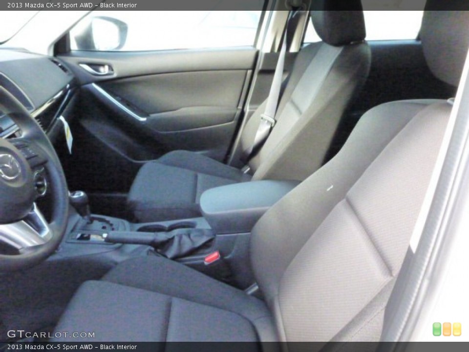 Black Interior Front Seat for the 2013 Mazda CX-5 Sport AWD #77143220