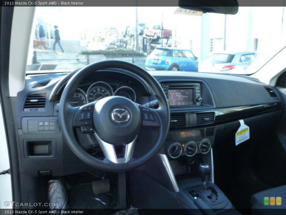 Black Interior Dashboard for the 2013 Mazda CX-5 Sport AWD #77143247